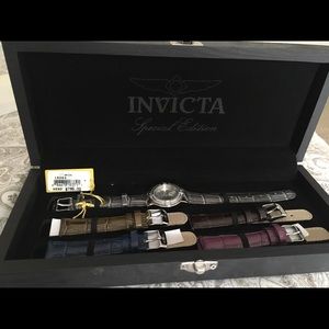 Invicta leather watch
